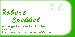 robert czekkel business card